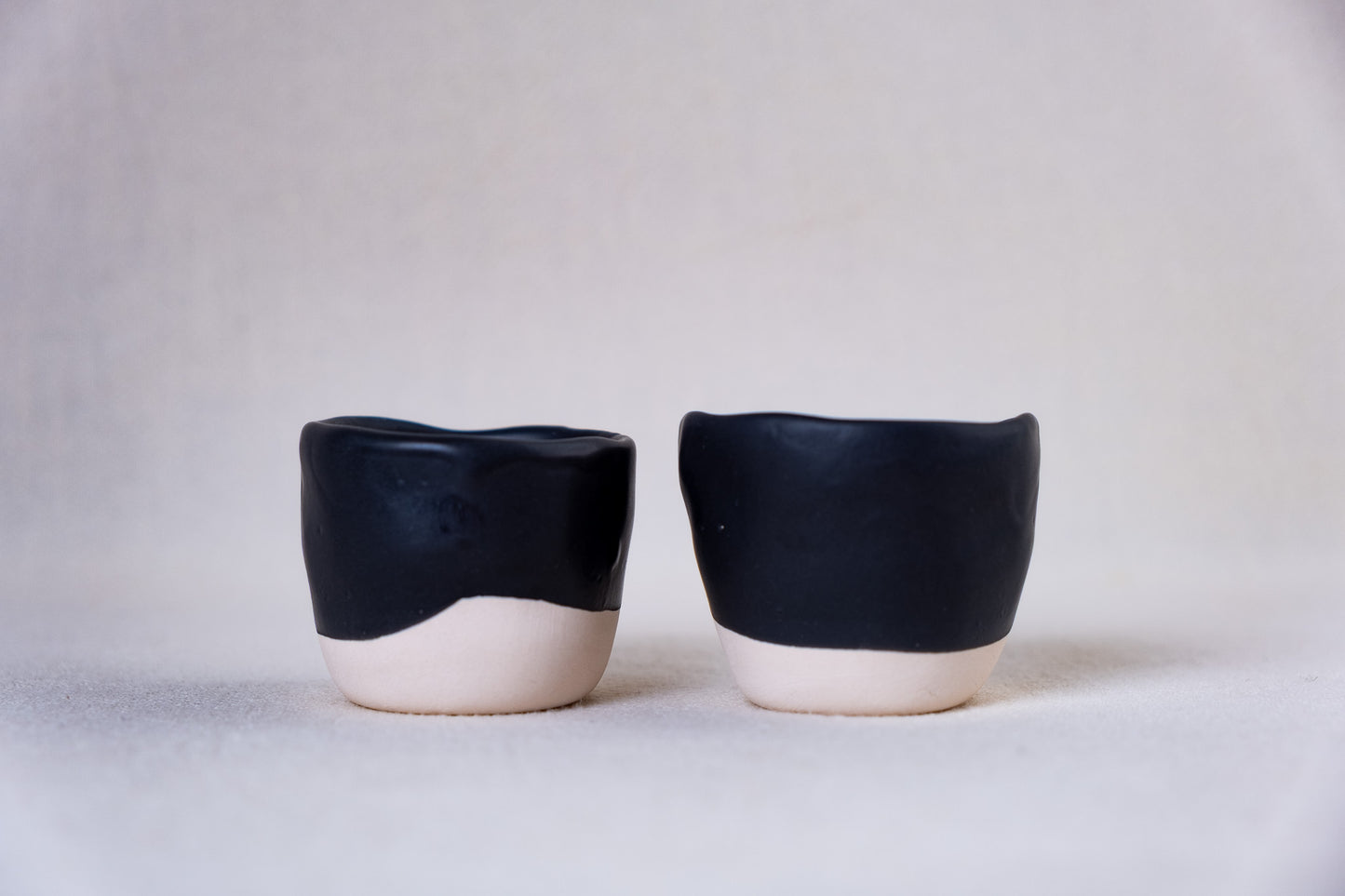 Black matte espresso set