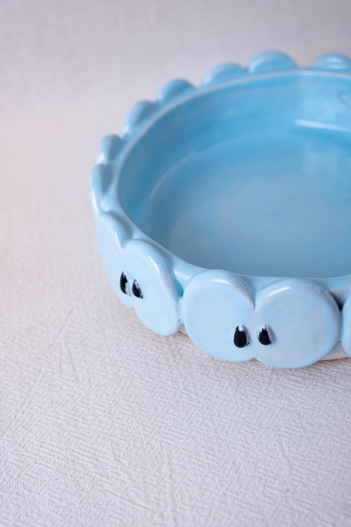 Turquoise apple plate