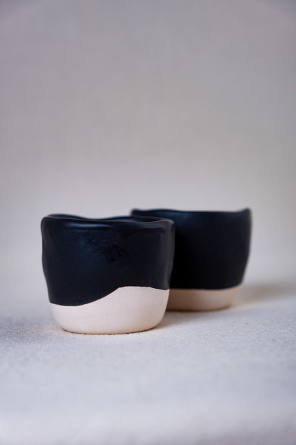 Black matte espresso set