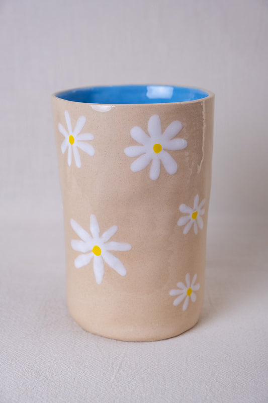 Summer flowers glass
