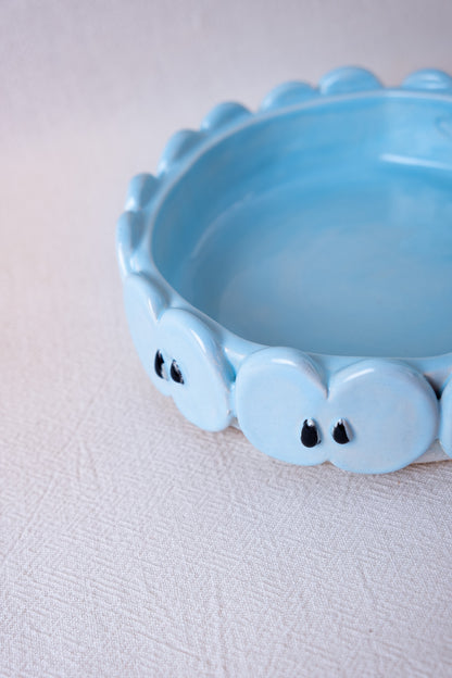 Turquoise apple plate