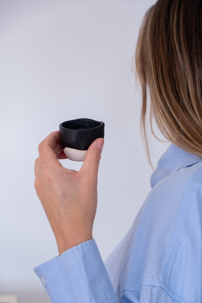 Black matte espresso set