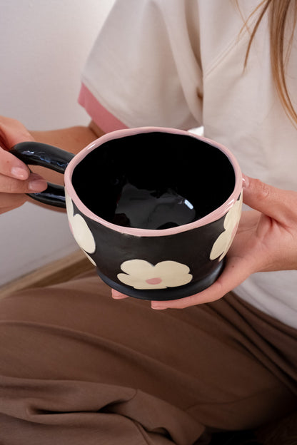 Tea mug night flowers