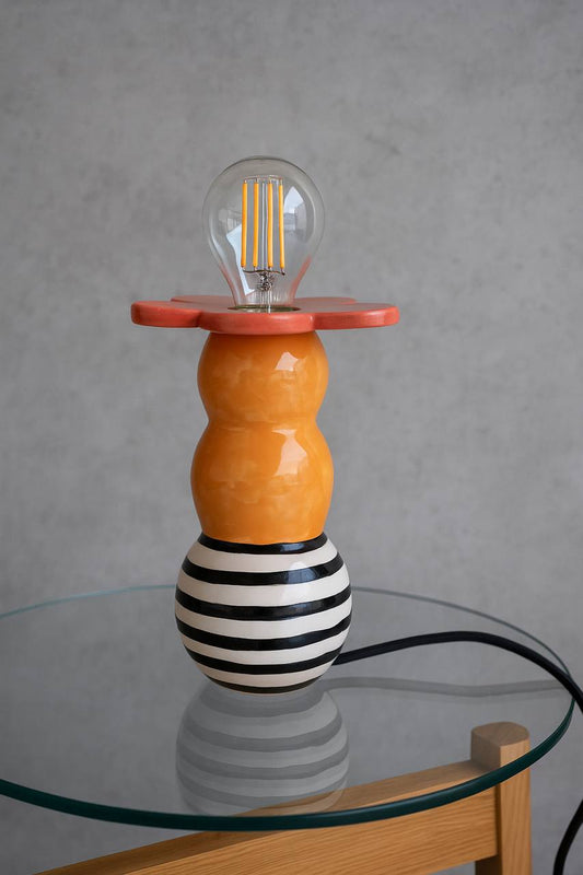 Orange Flower Totem Lamp