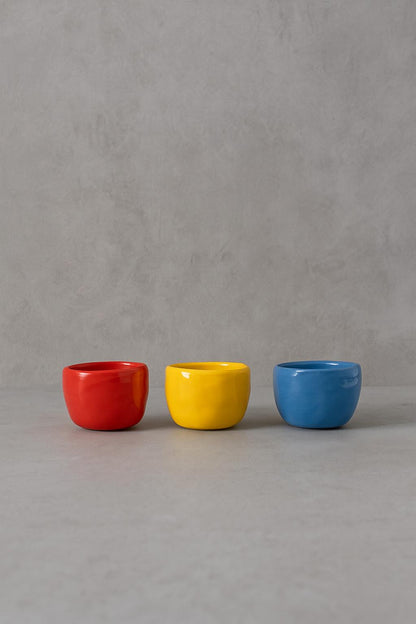 Set of espressos primary colours