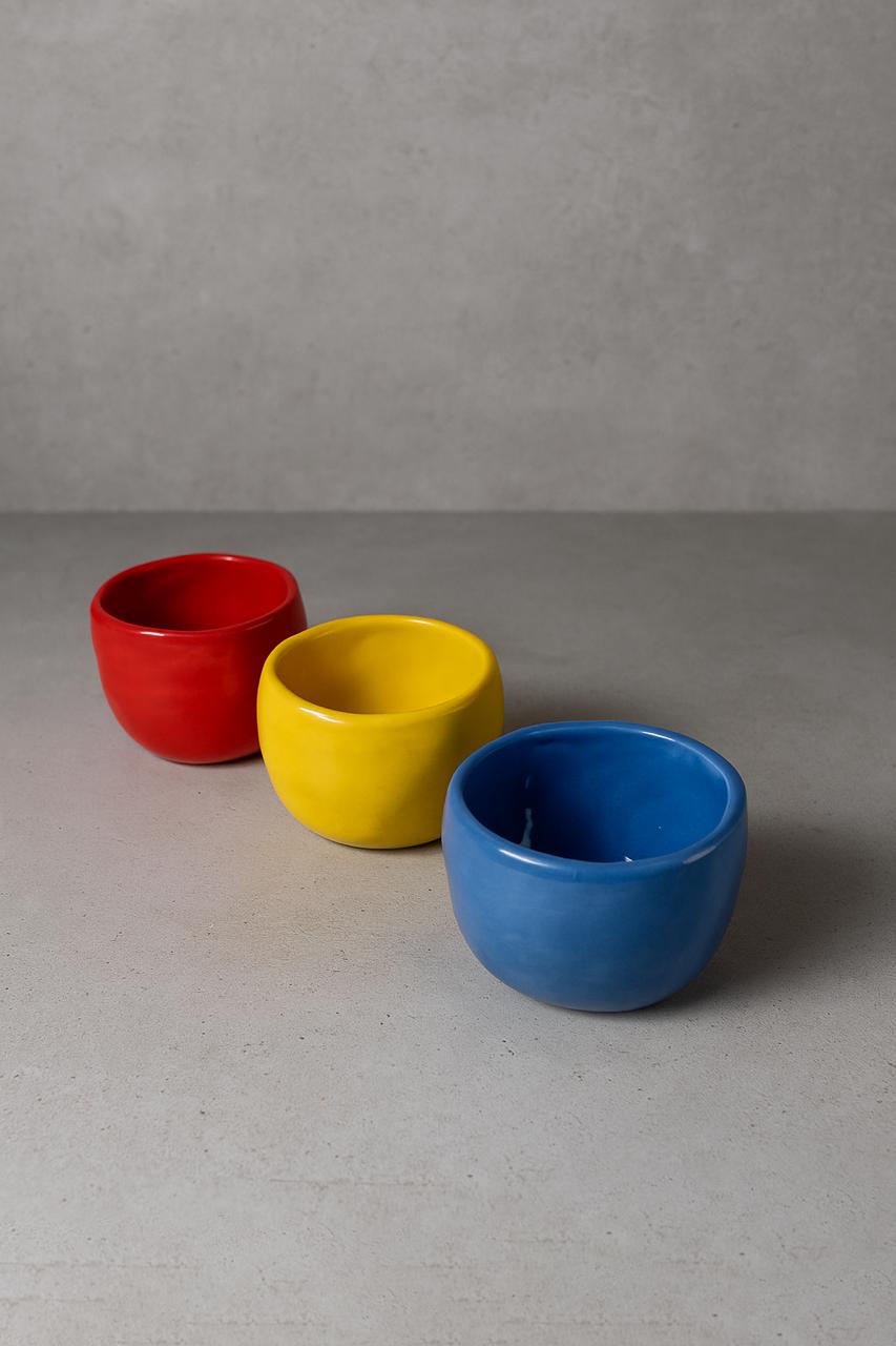 Set of espressos primary colours