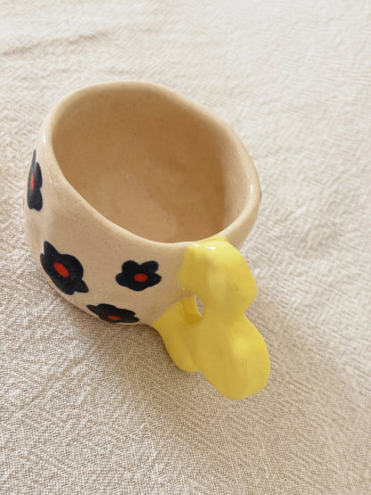 Marine flowers coffee mug set